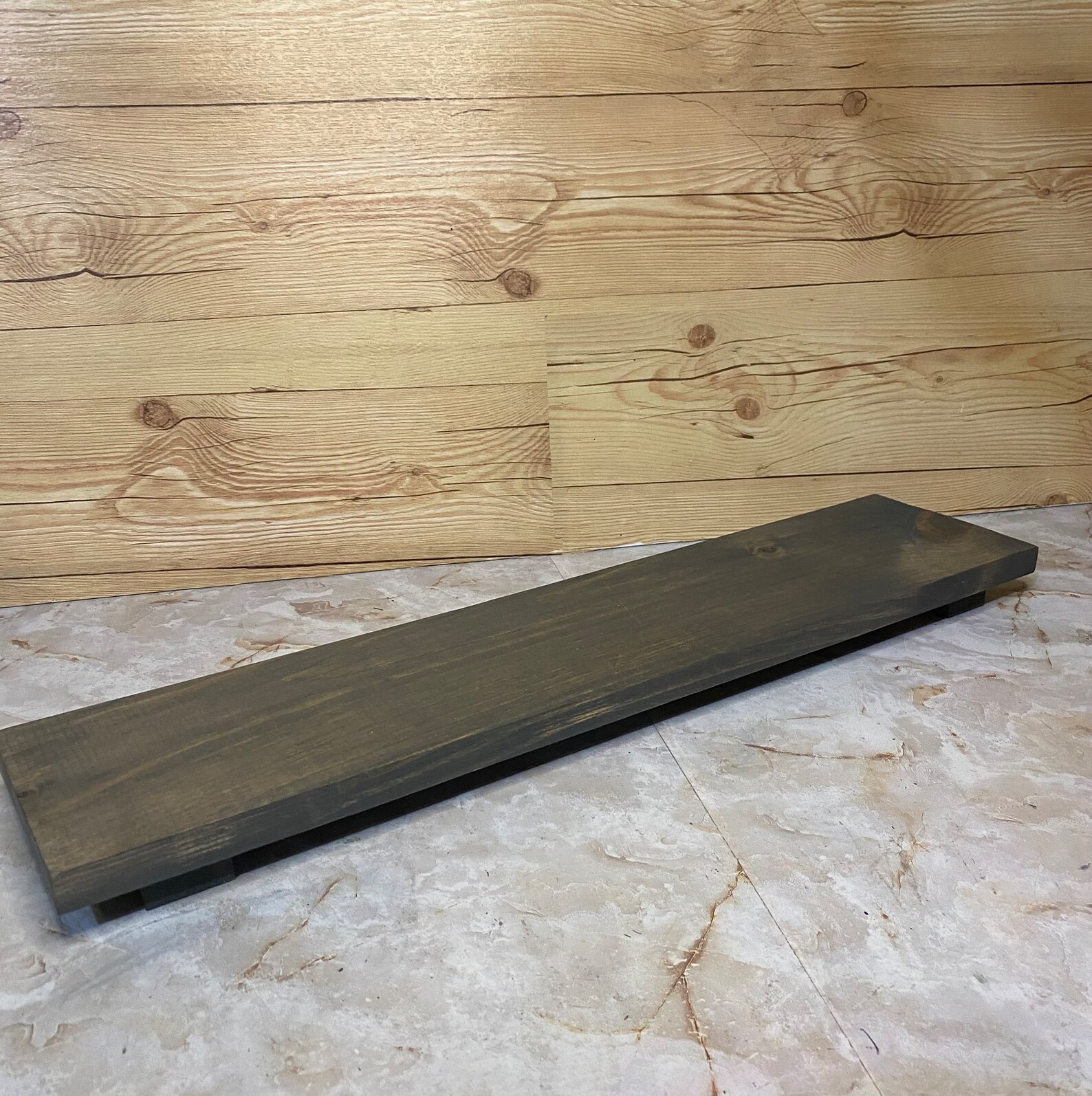 Rectangular Long Wood Riser Table Display Kitchen Table Organizer ...