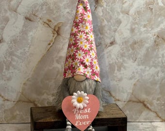 Mother's day Gnome Mother birthday gift gnome flowers her gift mom gnome collector gift from son gnome lover gift to say love gift grandma