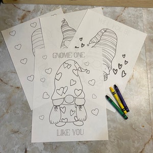 Instant download Printable Gnome love Coloring Pages for adults who love gnomes Coloring Pages for Gnome Lovers adult coloring pages