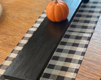 long raised wood centerpiece serving board rectangular tray kitchen table decor holding centerpiece display holiday decor wood stand buffet