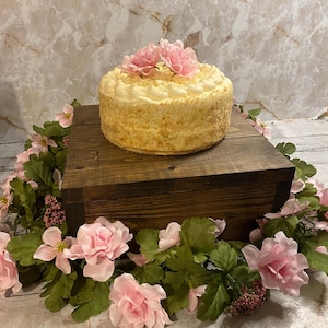 Rustic cake stand wedding cake rustic wood decor cupcake stand square wood box dessert table decor