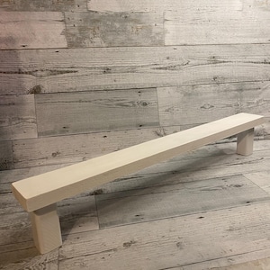 Rectangular Wood Thin Long Riser With Legs, Collection Display Wood ...