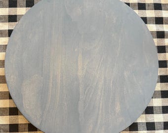 Large 18 inch Raised table lazy Susan Rotating wood round turntable centerpiece 18 inch diameter kitchen table circular tray kitchen island