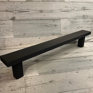 Rectangular Wood Thin Long Riser With Legs, Collection Display Wood ...