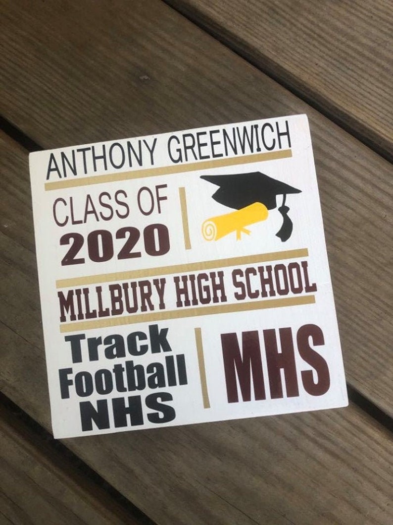 Graduation Wood sign class of 2021 sign senior momentum | Etsy