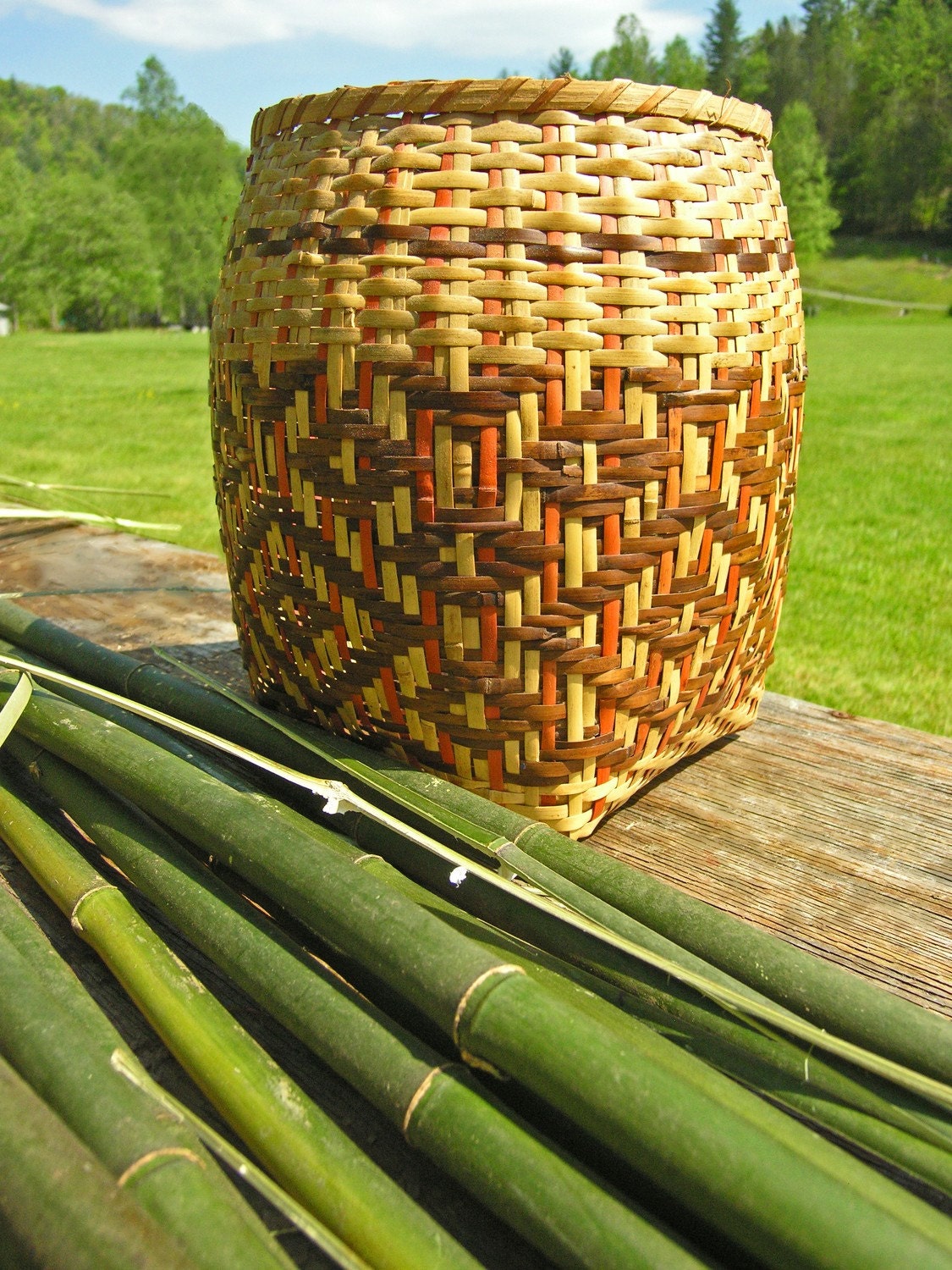 Cherokee River Cane Basket Fine Art Matted Photography Etsy