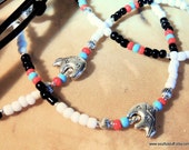 Bear Eyeglass Lanyard, Eyeglass Leash, Handcrafted Lanyard, Native Style, Southwestern Lanyard,