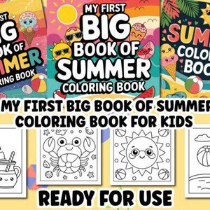My First Summer Coloring Book for Kids