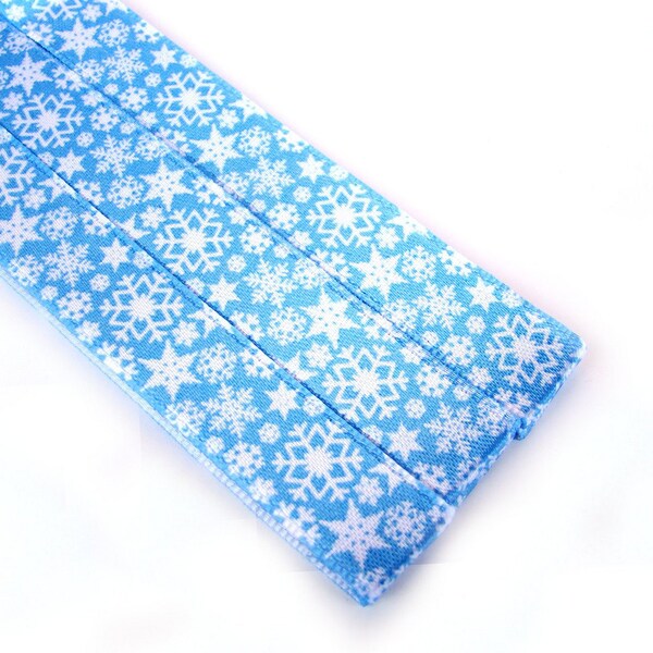 Pattern Magnet - Pattern Keeper Magnet Bookmark - Knitting Crochet Supplies - Set of 3 - Blue Christmas Winter Snowflake