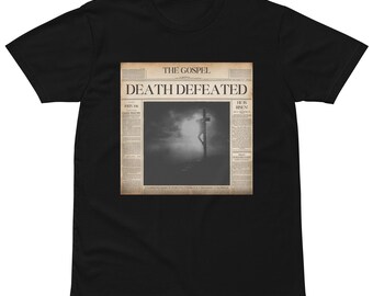 La muerte es vencida - Camiseta cristiana que proclama la victoria a través de Jesucristo