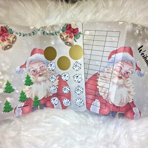 1032 Frohe Weihnachten / Klappkarte / Rubbeln / Lose / Würfeln / Budgeting / Sparchallange / von CreativKiBac