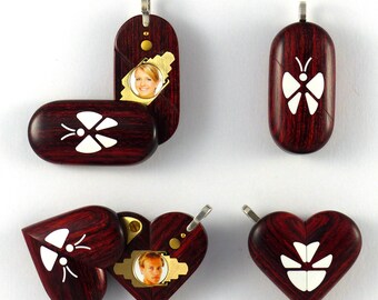 Illusionist Locket Thin Magic Butterfly Pendant by Illusion Lockets