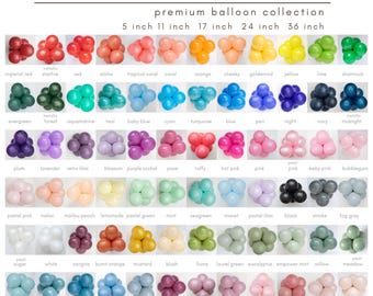 Premium Party Balloons • CHOOSE YOUR COLORS | Tuftex, Sempertex, Kalisan, Birthday Garlands, Baby Shower, Graduation, School Colors