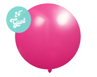 Birthday Party Balloons Giant Party Balloon Party Balloons Large Latex Balloons 3ft Balloons Large Fuchsia Balloon