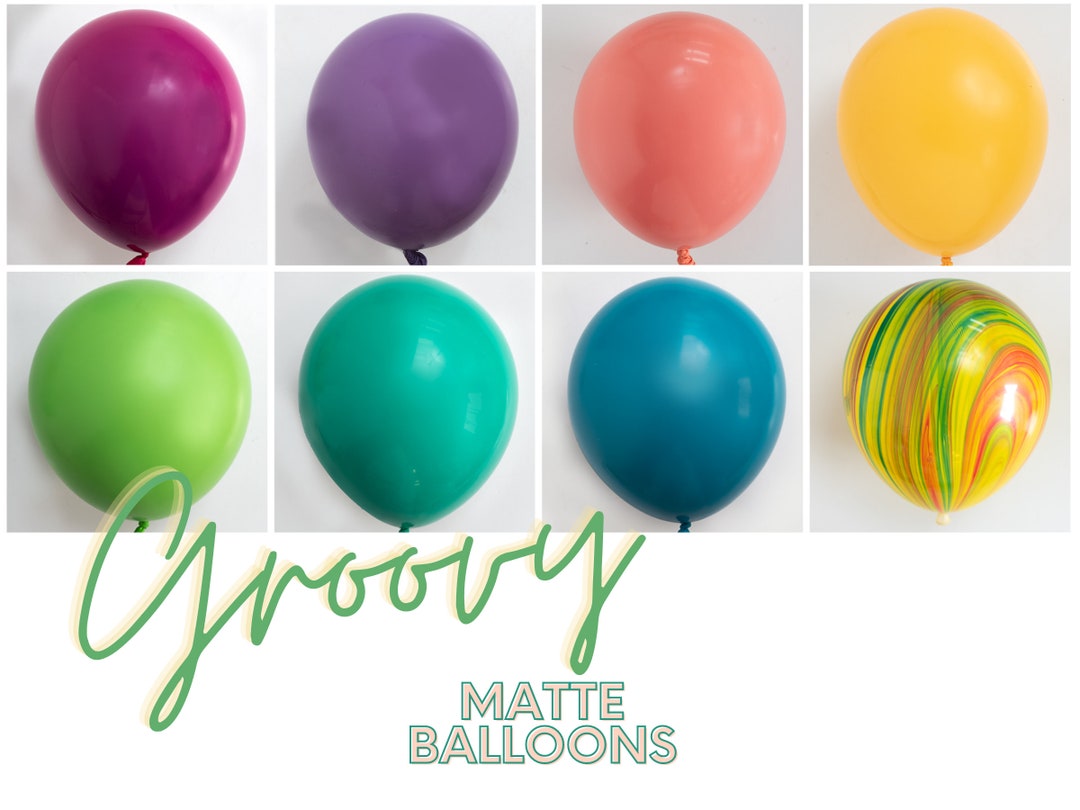 Groovy DOUBLE STUFF Matte Latex Balloons 60s70s Flower Etsy 日本