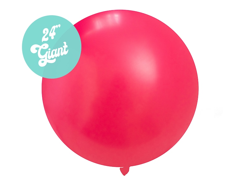 Unicorn Beach Princess Party Decor Fuchsia Raspberry Pink 24 Giant Round Latex Balloons Summer Mermaid