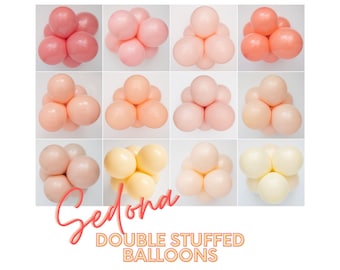 Sedona - Custom CHALK Matte Colors : 5", 11" Latex Balloons  | Baby Showers, Birthdays, Wedding - Peach, Blush, Nude, Salmon