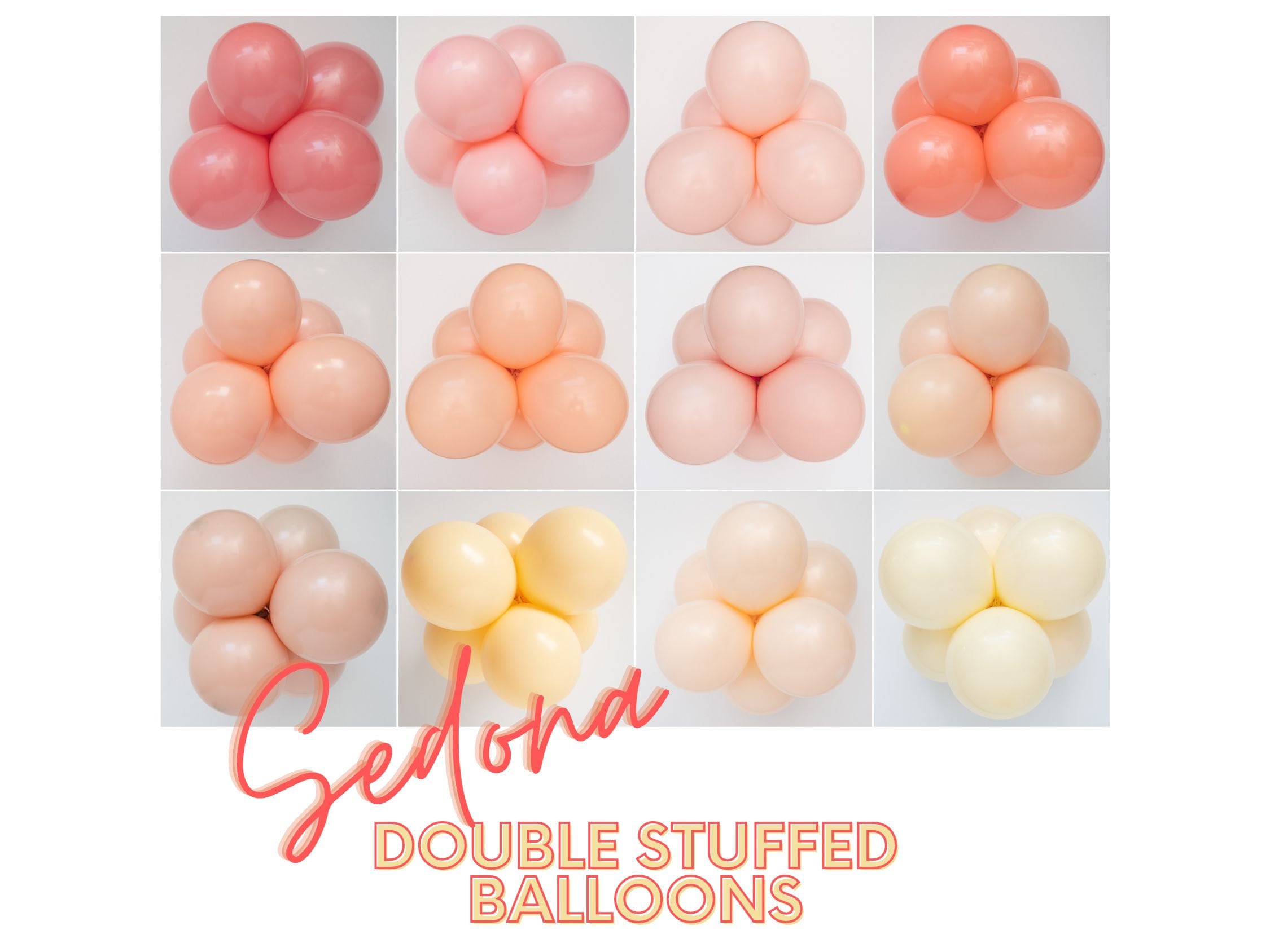Pick Your Color DOUBLE Layered Balloons - Pastel Peach