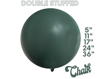 Chalk Deep Willow DOUBLE STUFF MATTE Latex Balloons - Woodland, Autumn, Sage Green, Jungle, Safari, Desert, Boho,5", 11",17",24",36"