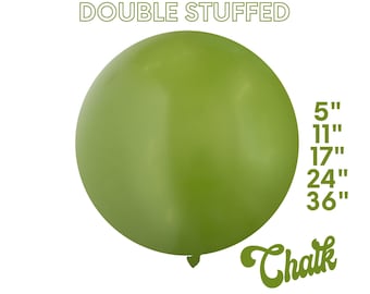 Chalk Martini - Premium Custom Color Latex Balloons 5", 11",16" - Double Stuff, Boho, Cactus, Desert, Olive, Party Decor