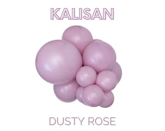 Retro Dusty Rose KALISAN Latex Balloons Premium Party Decor |  Individuals or Clusters to Build Your Own Garland