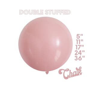 Chalk Spanish Rose DOUBLE STUFF MATTE Latex Balloons Party Decor, Baby Showers, Birthdays, Wedding, Dusty Pink, Blush,5,11,17,24,36 image 1