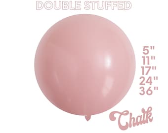 Chalk Spanish Rose DOUBLE STUFF MATTE Latex Balloons | Party Decor, Baby Showers, Birthdays, Wedding, Dusty Pink, Blush,5",11",17",24",36"