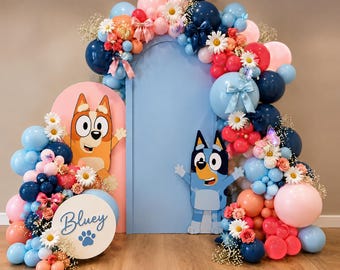 Puppy Party Balloon Garland Kit • Birthday Celebration, Bright Cheery Colors, Premium Tuftex Balloons