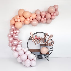 Chalk Spanish Rose DOUBLE STUFF MATTE Latex Balloons Party Decor, Baby Showers, Birthdays, Wedding, Dusty Pink, Blush,5,11,17,24,36 image 5