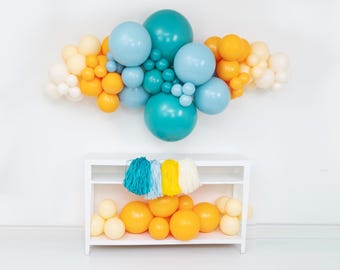 DIY Balloon Garland Kit | DOUBLE STUFF, First Trip Around the Sun, Surfs Up, Boho Beach, Birthday Decor, Here Comes the Sun