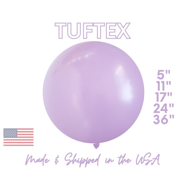 Blossom TufTex Latex Balloons Premium Party Decor - Purple, Lavender, Flower Power, Mermaid, 5", 11", 17",24",36"