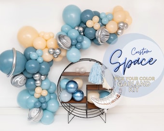 Space Theme Balloon Garland - Choose Your Colors Custom Balloon Arch Kit for Birthday Parties