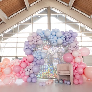 Lover Balloon Garland Arch Kit  •  Chalk Matte Balloons • Girl&#39;s Birthday • Eras Birthday • Pastel Party Balloons