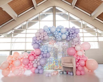 Lover Balloon Garland Arch Kit  •  Chalk Matte Balloons • Girl's Birthday • Eras Birthday • Pastel Party Balloons