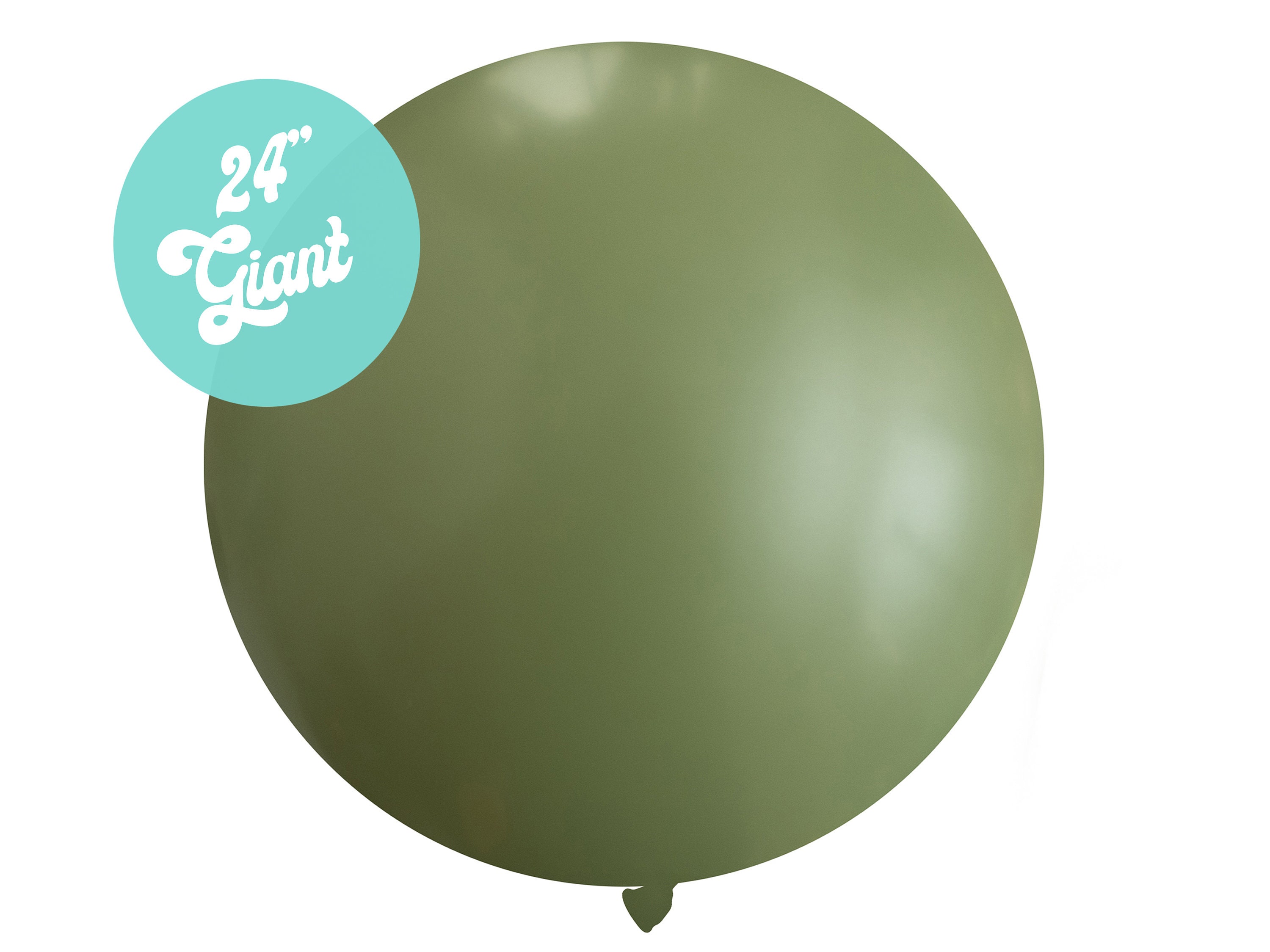 Eucalyptus 24" Giant Round Latex Balloons | Baby Showers, Birthd…