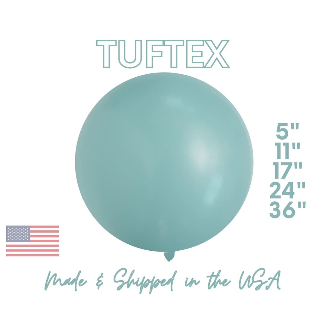 Sea Glass Tuftex Latex Balloons 5, 11, 17,24 Premium Party Decor