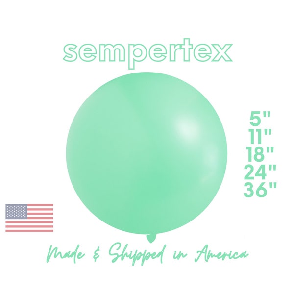 Fashion Green Betallatex Latex Balloons Party Decor | Baby Showers, Birthdays, Jungle, Beach, Ocean, Mint 5", 11",18",24",36"