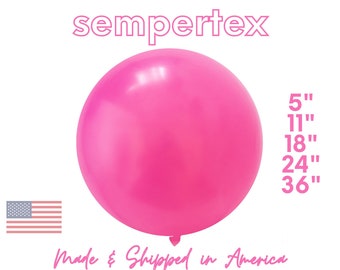 Fuchsia Hot Pink Latex Balloons Party Decor | Grad Party, Baby Showers, Birthdays, Unicorn, Rainbow, Tropical Theme, 5", 11", 18",24",36"