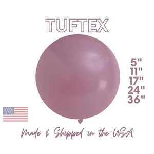 Canyon Rose TufTex PREMIUM Latex Balloons 5", 11",17", 24" Biodegradable - Neutral, Wedding, Bridal, Blush, Mauve, Dusty Lavender