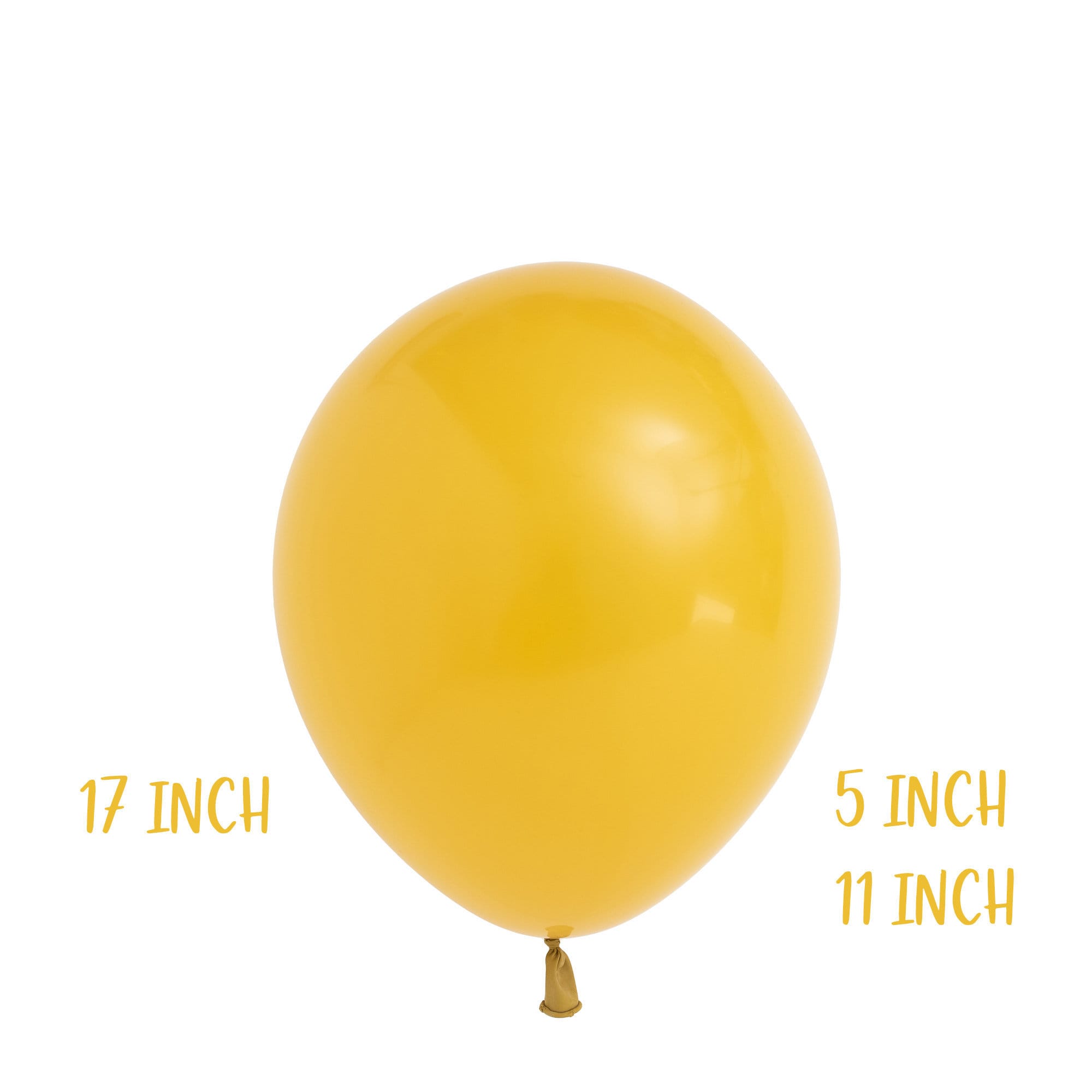 Mustard Yellow Betallatex Latex Balloons 5", 11",16" P…