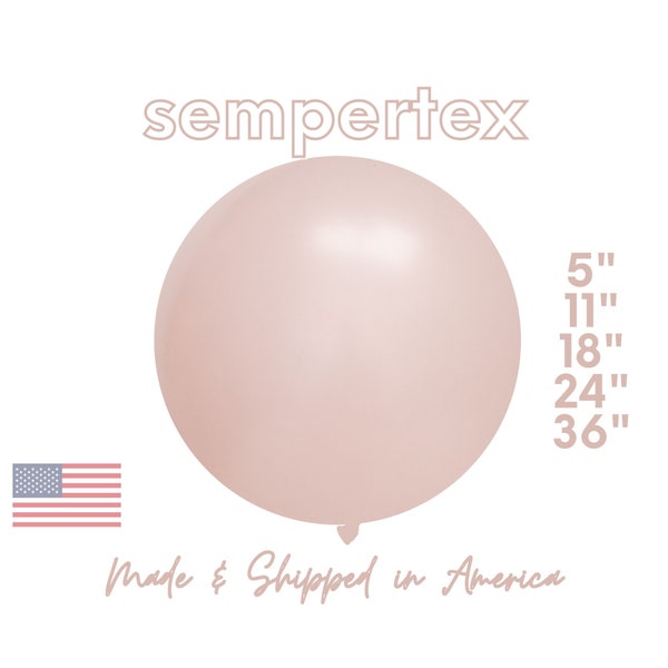 Matte Dusk Rose • Sempertex Betallatex Latex Balloons Party Decor • Gender Reveal • Boho Baby Shower • Matte Dusty Pink  5", 11",18",24"