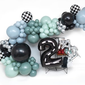 2 Fast 2 Furious DIY Glam Balloon Garland Arch Kit - Modern Race Car, Indie 500, Cars, Checkered Flag, Birthday Party Decor