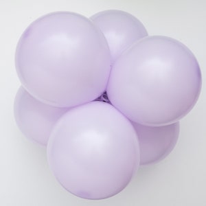 Pastel Matte Lilac Sempertex Latex Balloons Party Decor | Lavender ...