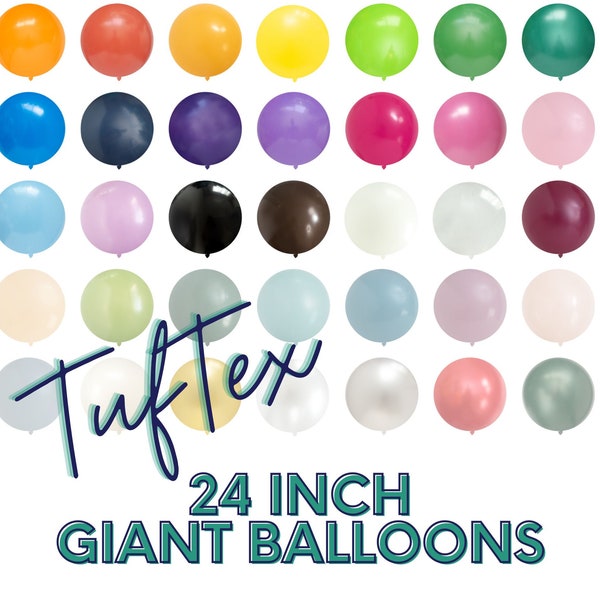 Buyer Pick 24" / 2 ft.  TuFtex Giant Latex Balloons | Baby Showers, Birthdays, Wedding Balloon Bouquet