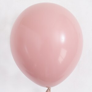 Chalk Spanish Rose DOUBLE STUFF MATTE Latex Balloons Party Decor, Baby Showers, Birthdays, Wedding, Dusty Pink, Blush,5,11,17,24,36 image 2
