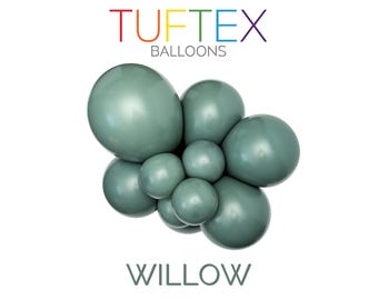 Willow TUFTEX Latex Balloons Party Decor | Individuals and Clusters to Build Your Own Garland