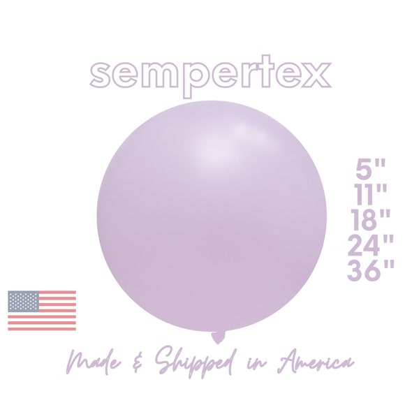 Pastel Matte Lilac Sempertex Latex Balloons Party Decor | Lavender Purple,  Baby Showers, Unicorn, Pastel Rainbow 5", 11",18",24",36"