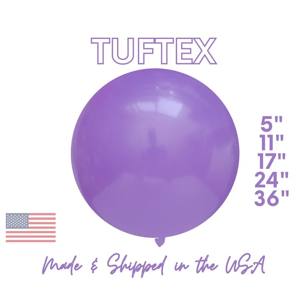 Lavender TufTex Latex Balloons |Premium Party Decor - Purple, Mermaid, Unicorn, Rainbow Party, Flower Power,  5", 11", 17",24",36"