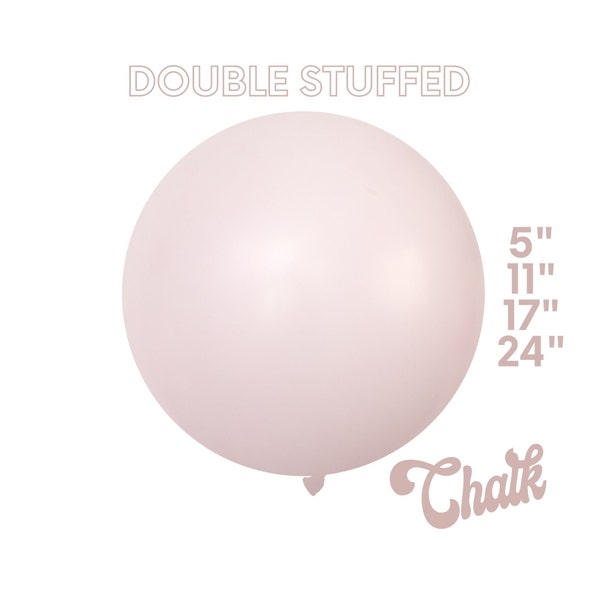 Chalk Blush Sand - Premium DOUBLE STUFF Matte Latex Balloons 5", 11" - Southwestern, Blush, Boho, Rose, Dusty Mauve Pink Party Decor