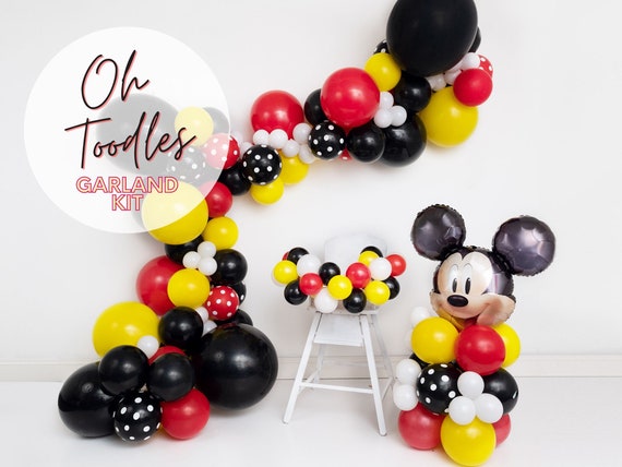 Oh Toodles DIY Super Glam Balloon Garland Arch Kit Red, Black, White, Polka  Dot, 1st Birthday, Mickey, Minnie -  Denmark